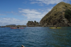 Sea kayaking around the point